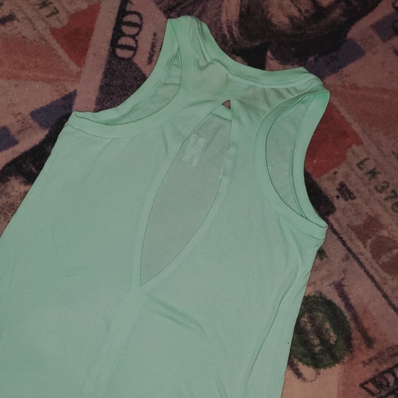VS PINK Minty blingy tank top cut out in back - Picture 13 of 16
